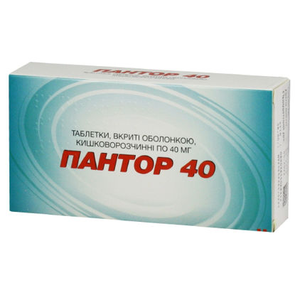 Світлина Пантор 40 таблетки 40 мг №30